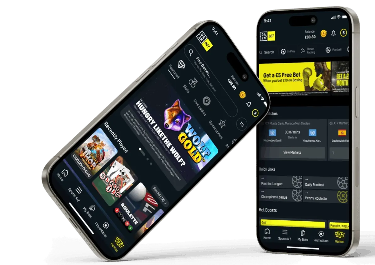 App DAZN Casino capturas