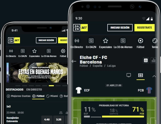DAZN Casino app móvil España